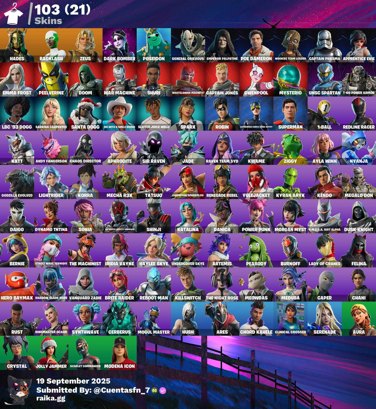 FA - (103 Skins) (151 Picos) (81 Bailes)