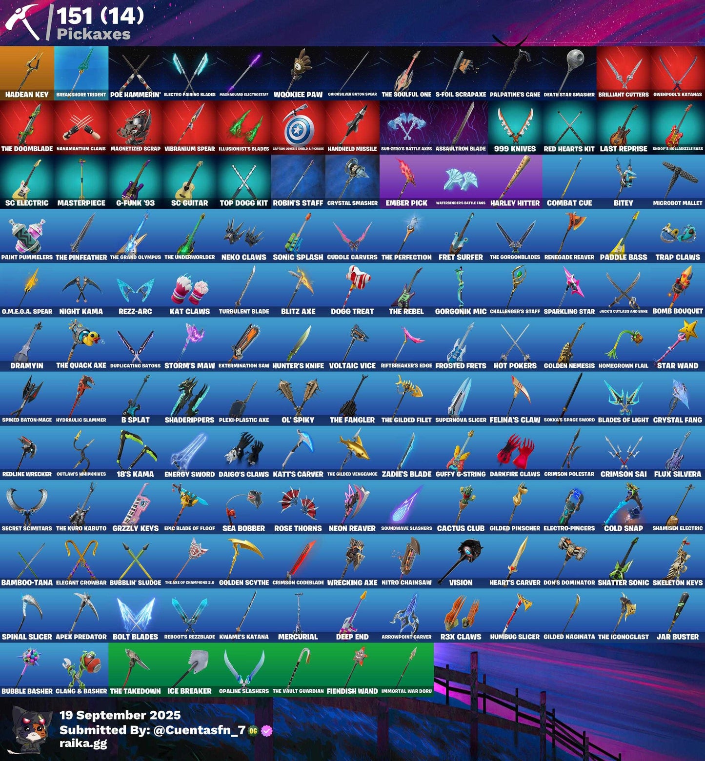 FA - (103 Skins) (151 Picos) (81 Bailes)