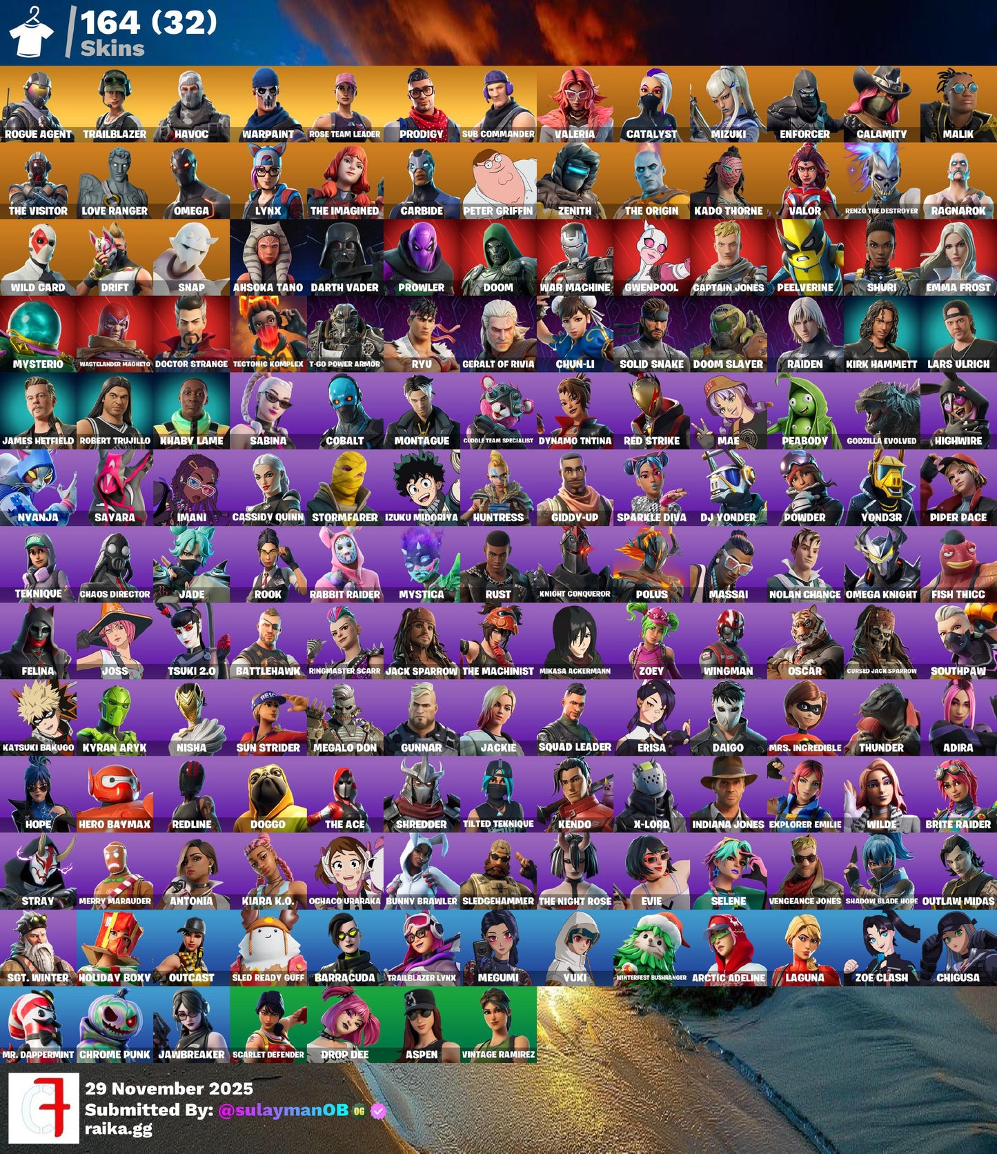 FA - (164 Skins) (140 Picos) (136 Bailes)