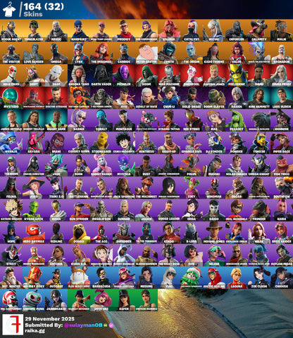 FA - (164 Skins) (140 Picos) (136 Bailes)
