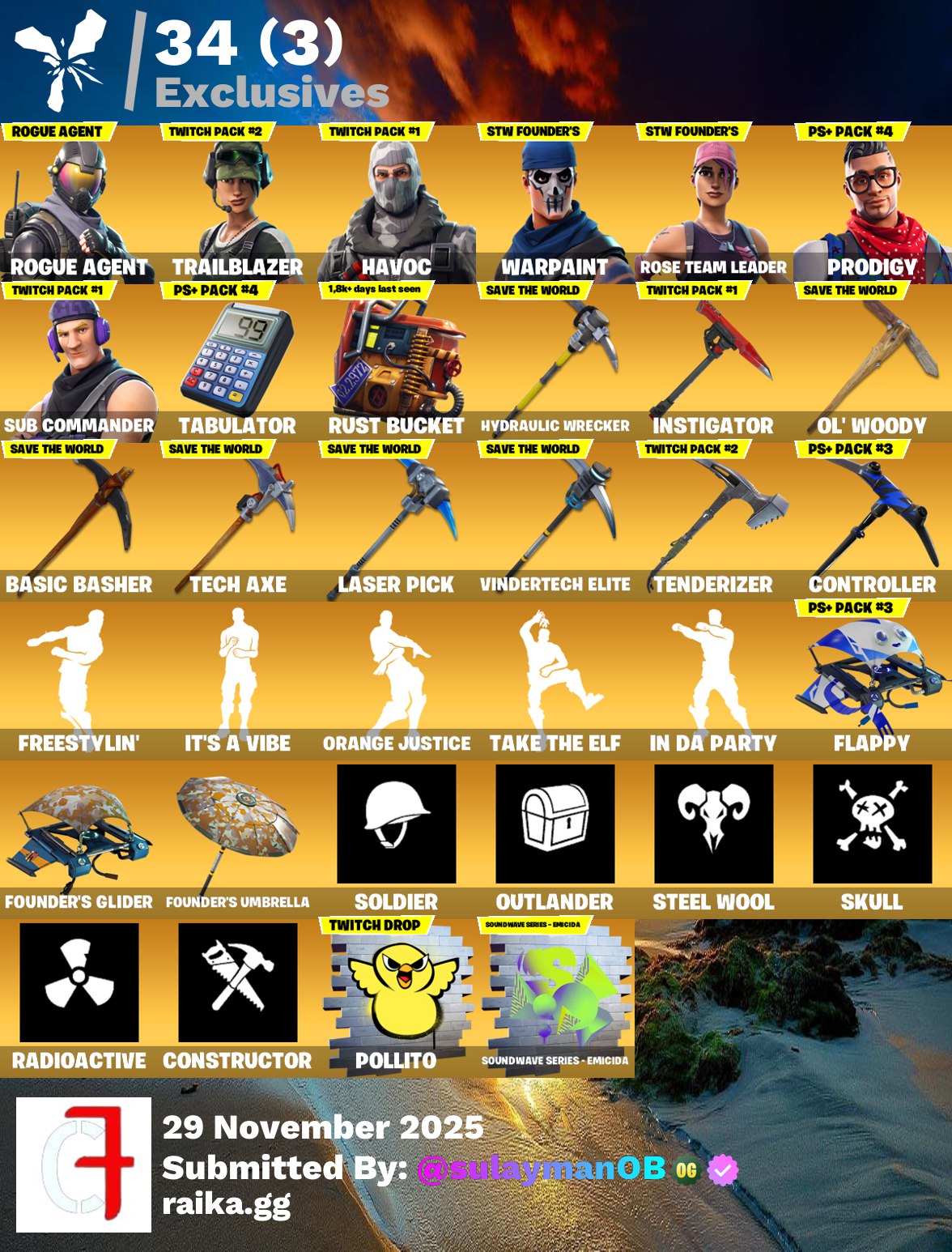 FA - (164 Skins) (140 Picos) (136 Bailes)