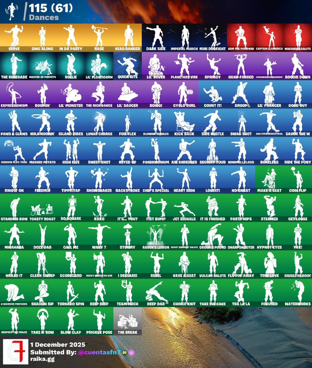 FA - (132 Skins) (158 Picos) (115 Bailes)